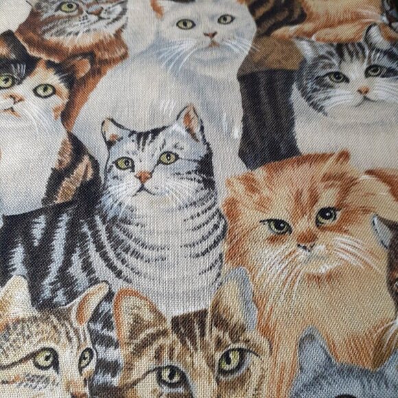 Cotton Sewing Fabric Assorted Cats Tabby Tortoise Shell Quilt Crafts 1.5 yd x44" - Picture 4 of 5